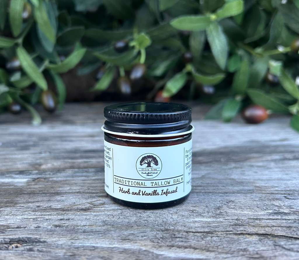 Herb and Vanilla Infused Tallow Balm – 1oz