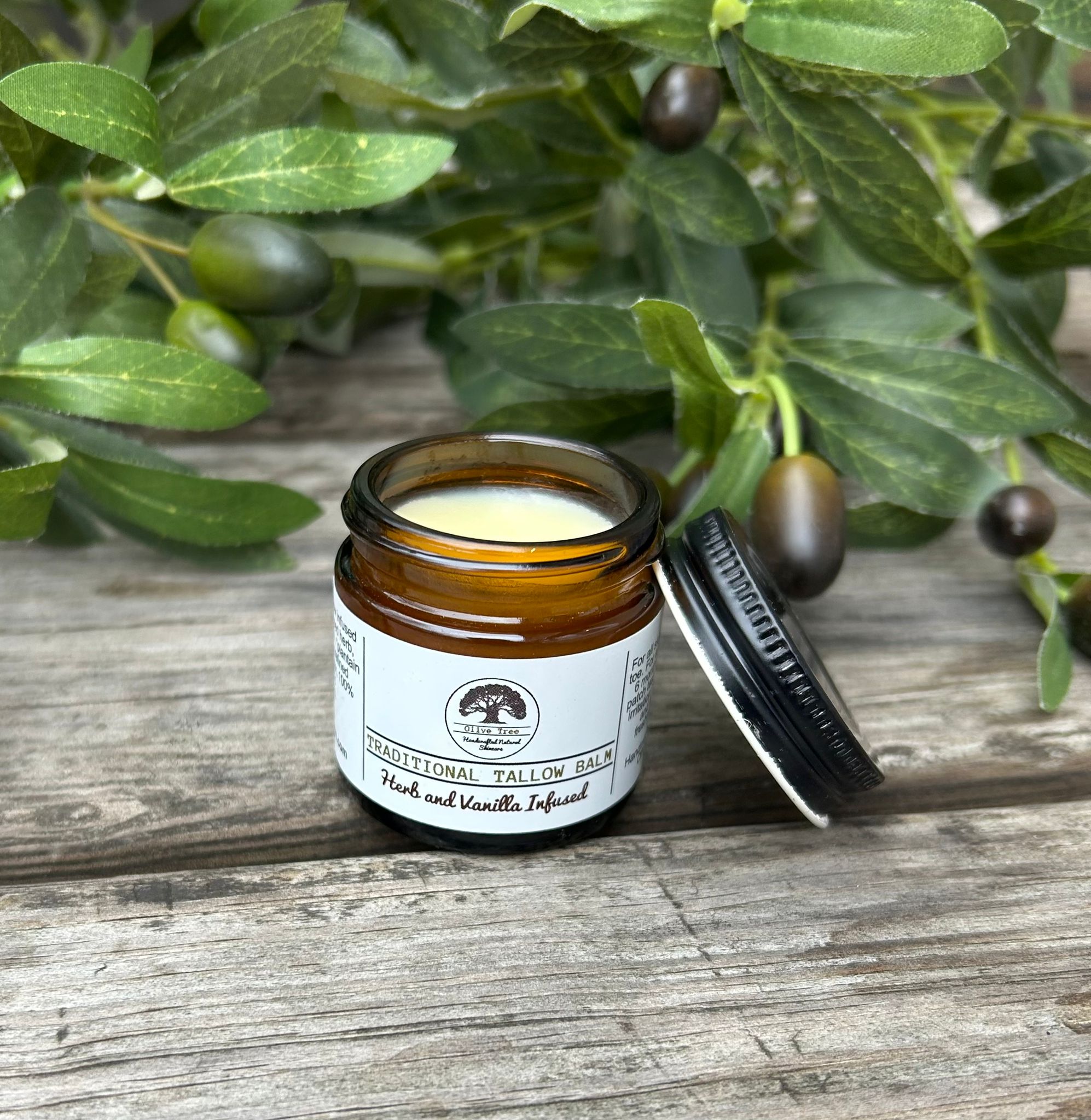 Herb and Vanilla Infused Tallow Balm – 1oz