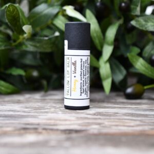Tallow Lip Balm - Honey + Vanilla - Cardboard Tube