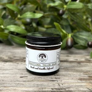 NEW PRODUCT  -  Herb and Vanilla Infused Tallow Balm - 1oz